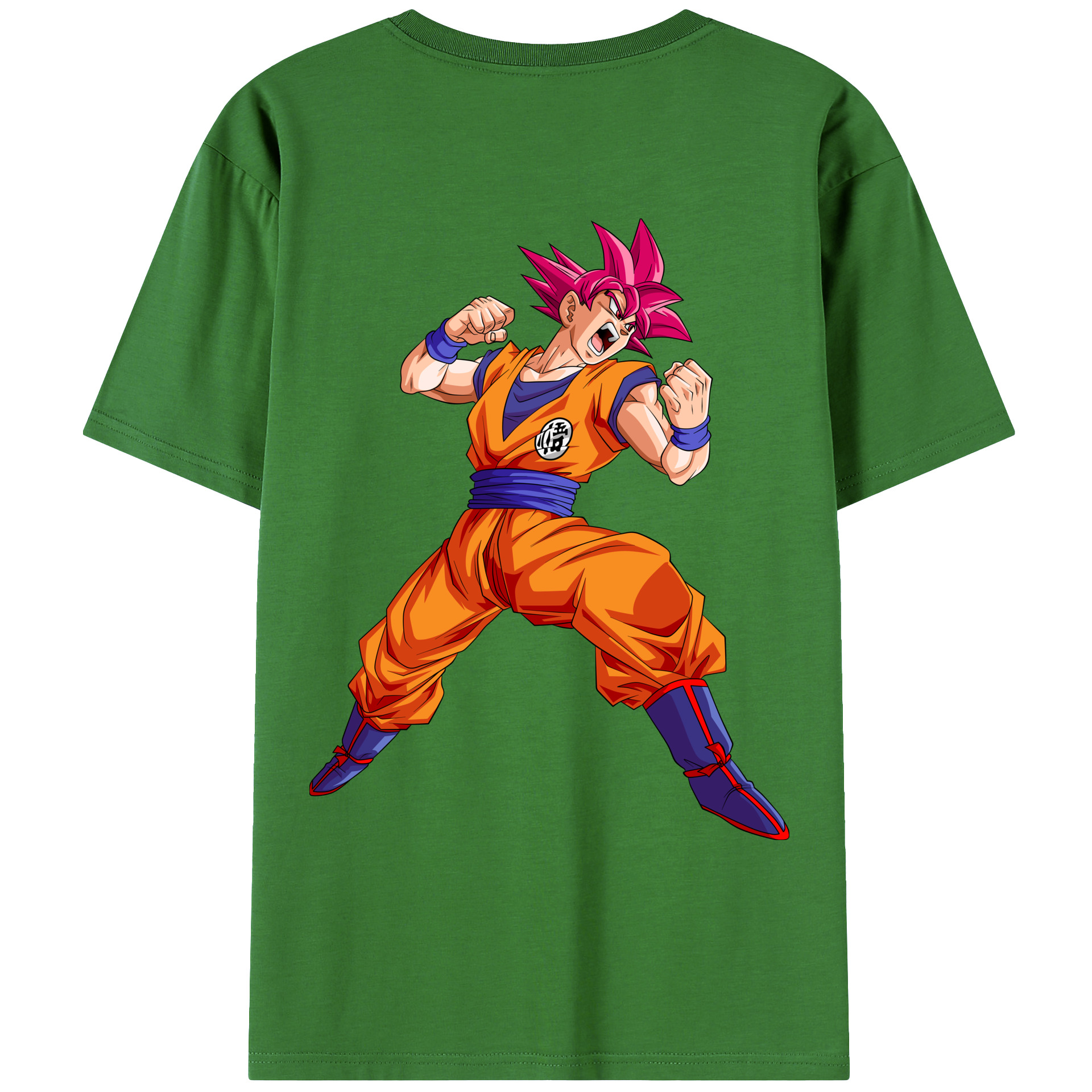 （画像用） ドラゴンボール 孫悟空（そん ごくう）Son Goku カカロット DRAGON BALL Kakarotto レディース半袖Tシャツ(バックプリント)